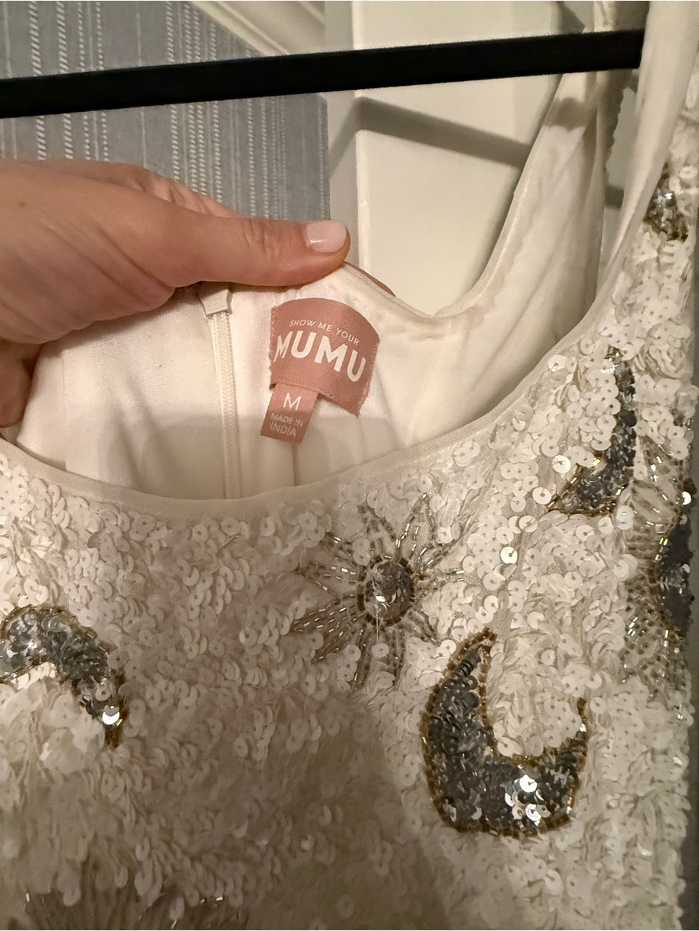 Worn ONCE at THE ERAS TOUR !! Show Me Your MuMu White Tank mini dress